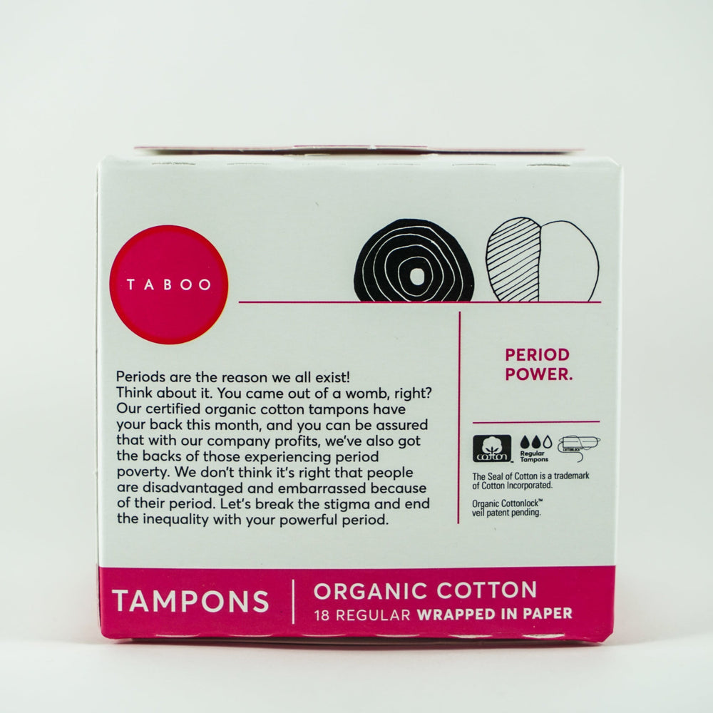Plastic Free Organic Cotton Tampons