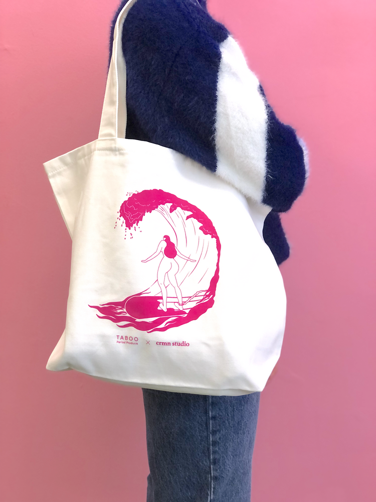 
            
                Load image into Gallery viewer, Tampon Surf Tote Bag
            
        